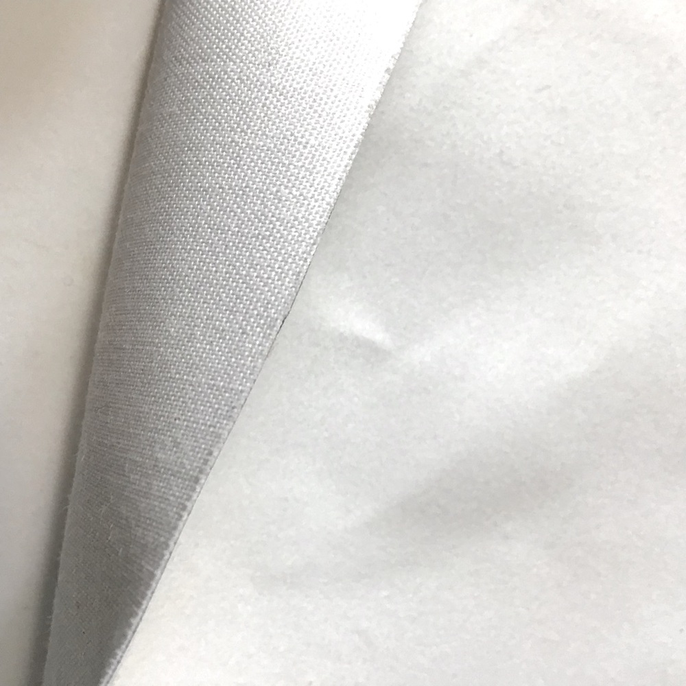 White Fabric Felt Backing Drapery Curtain Material 48" x 19" DIY Sewing Crafts